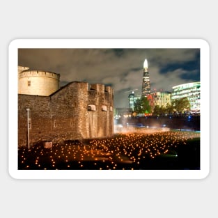 Tower of London Beyond The Deepening Shadow Sticker